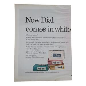 Dial Bar Soap Magazine Advertisement Large Color 1965 Vintage Original Beauty